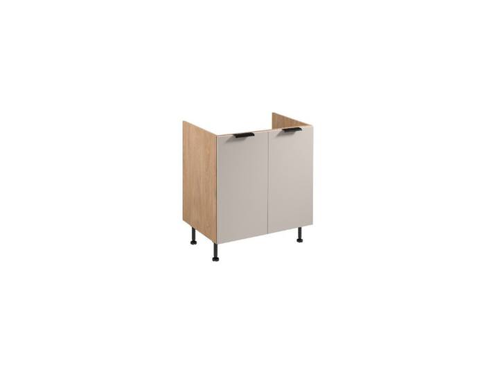 ROYAL24_MARKT Spülenunterschrank - optimal für jede Küche (Spülenunterschrank, 1-St., Sorento Beige Sonoma Eiche D80Z) Beste Güte - Innovativ - Modern