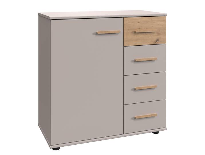 Commode Digit 81 x 83 x 41cm Bois/Beige/Gris/Cachemire/Imitation chêne Artisan