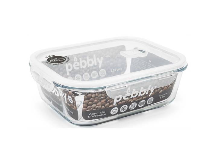 Diverse Vorratsdose Pebbly 1 Stk Glas T 20.4 cm - Farbe: transparent - Vorratsdose
