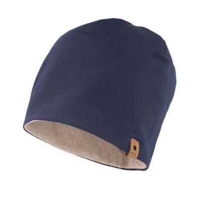 Beanie MAXIMO, Herren, Gr. 51/53, blau (navy), Jersey, Baumwollmischung, Mützen Beanie, aus Jersey-Material, für lässige Looks