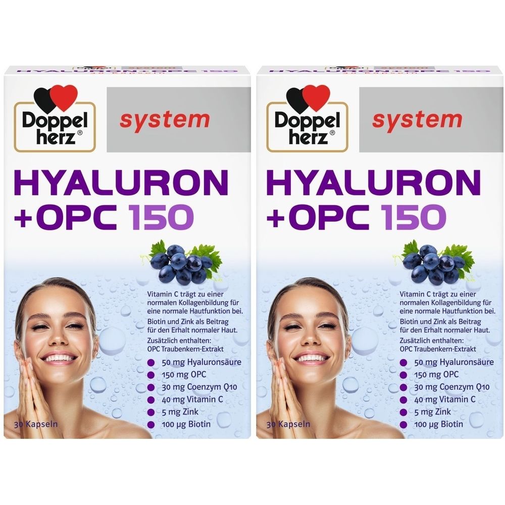 Doppelherz Hyaluron+OPC system Kapseln 2x 2x30 St