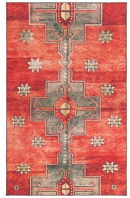 SAFAVIEH Tucson Bhagvati Transitional Machine Washable Rug