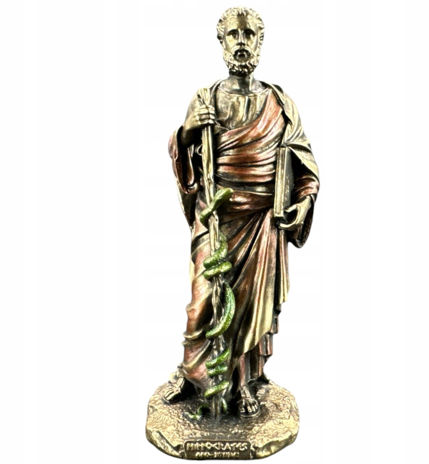 Griekse God van de Geneeskunde Hippocrates Miniatuur Beeldje voor op tafel