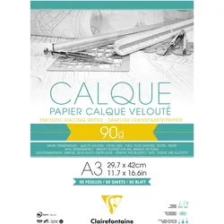 Clairefontaine, Bastelpapier, Technisches Zeichen (90 g/m2, 50x)