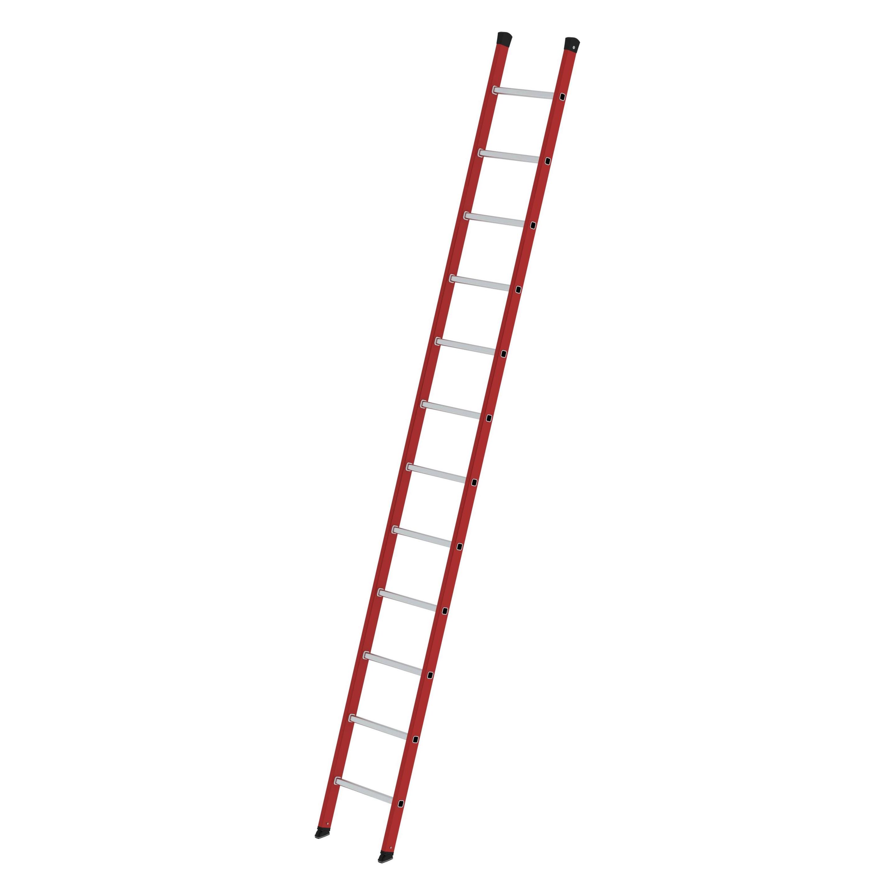 Munk Sprossen-Anlegeleiter GFK/Alu ohne Traverse 12 Sprossen (Anlegeleiter, 360 cm) (035012)