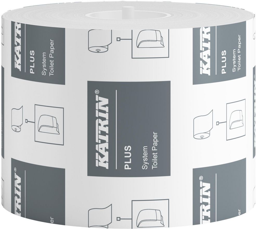 KATRIN Toalettpapper Plus System 2-lagers vit 36/fp