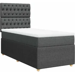 vidaXL, Boxspringbett, Mackenzie (Knopfheftung Design) (90 x 190 cm)