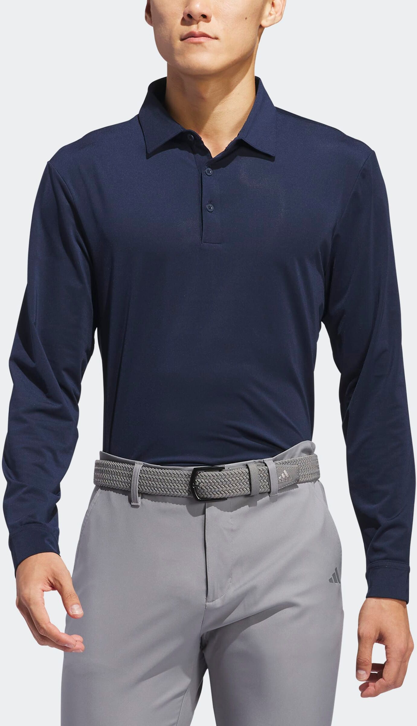Poloshirt ADIDAS PERFORMANCE "LANGÄRMELIGES", Herren, Gr. XL, collegiate navy, Obermaterial: 88% Polyester, 12% Elasthan, Shirts Poloshirt collegiate navy XL