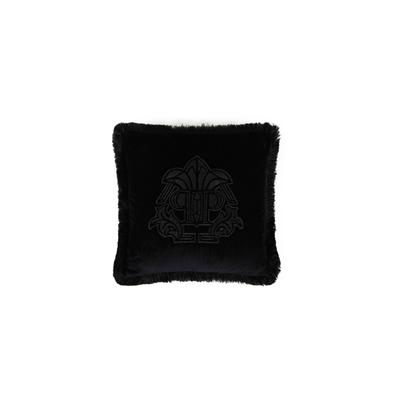 Kissenbezüge PHILIPP PLEIN "Monogram", 02, schwarz, 1 Stk., Baumwolle, Baumwolle, Obermaterial: 100% Baumwolle, Kissenbezüge