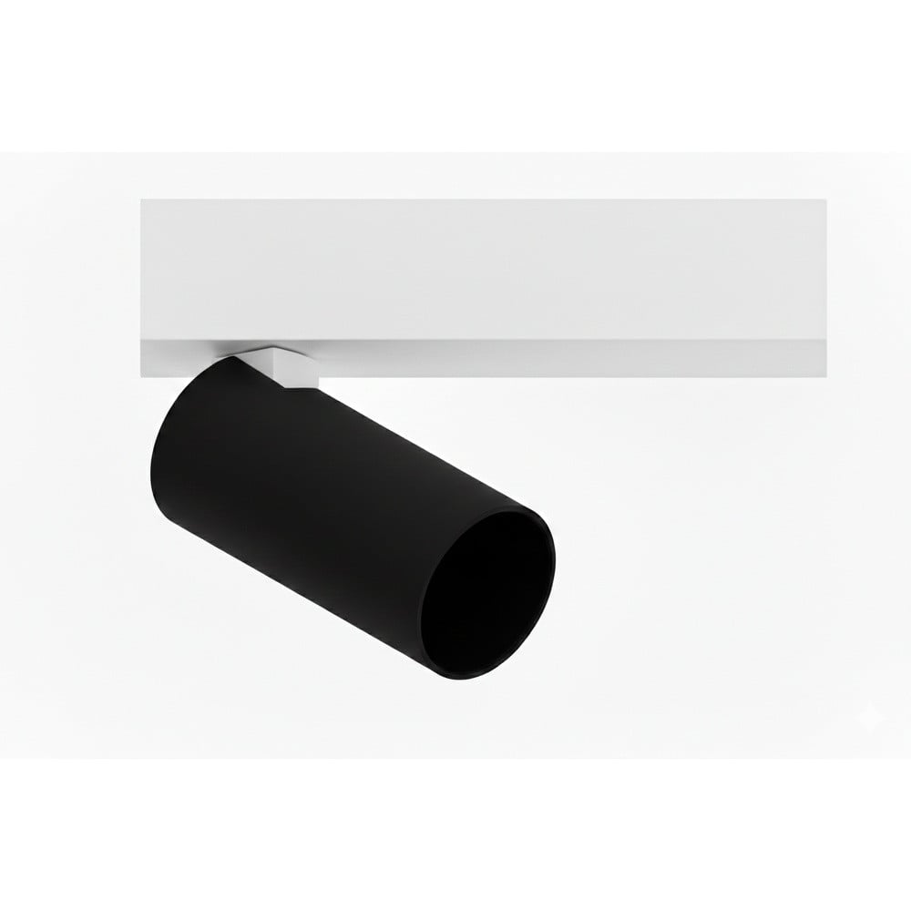 Lyora Tevo Mini 1-lichts opbouwspot in wit en zwart aluminium