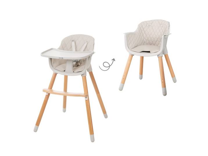 KINDERHOCHSTUHL Style Up Wood Grau