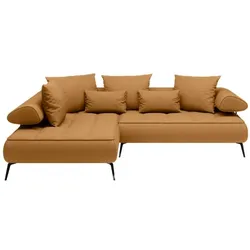 Ecksofa Seledo Stoff Orange Amber