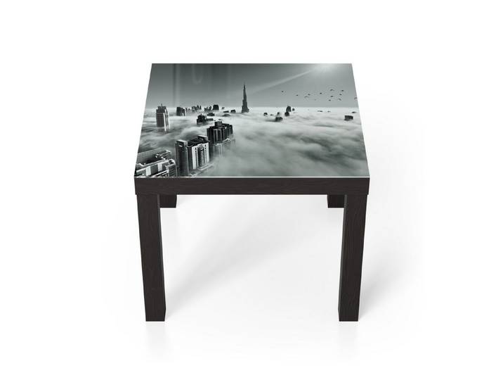 DEQORI Couchtisch 'Himmel über Dubai', Glas Beistelltisch Glastisch modern