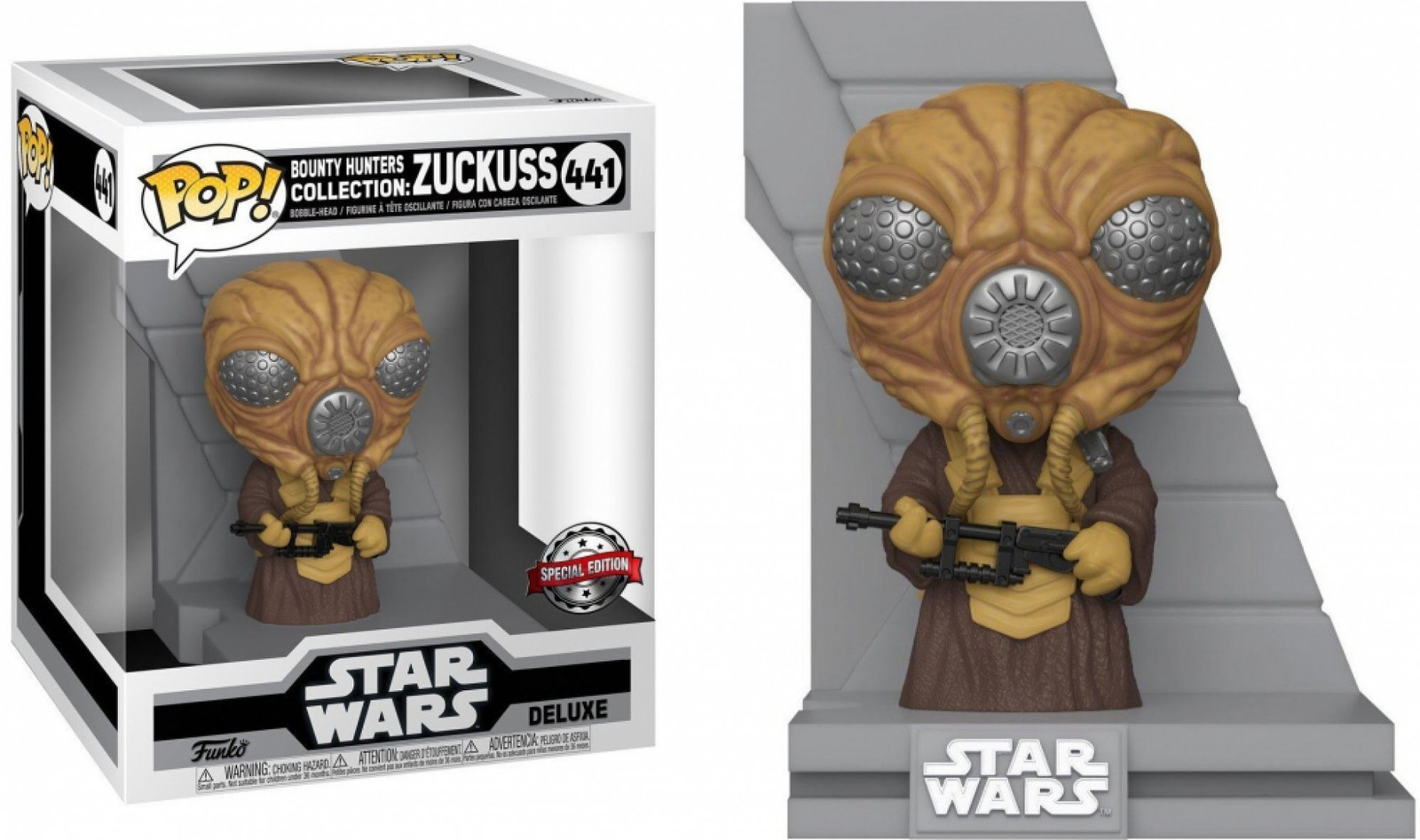 Funko Pop! Deluxe Star Wars Jagers Collectie: Zuckuss 441 - Speciale Editie