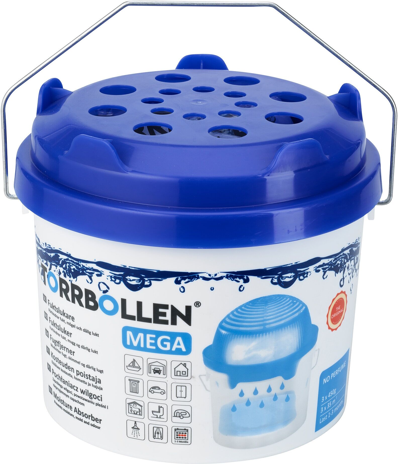 Torrbollen Mega, med 3 refiller