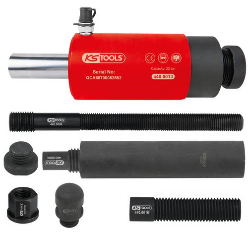 KS Tools Druck- und Zug-Hydraulikzylinder-Satz, 22t, 10-tlg 440.0010