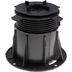 KAHRS Stelzlager PRO "Fliese", 11,8 - 21,3 cm schwarz, selbstnivellierend, Durchmesser 20 cm, für 3 mm Fugenabstand von Terrassenfliesen