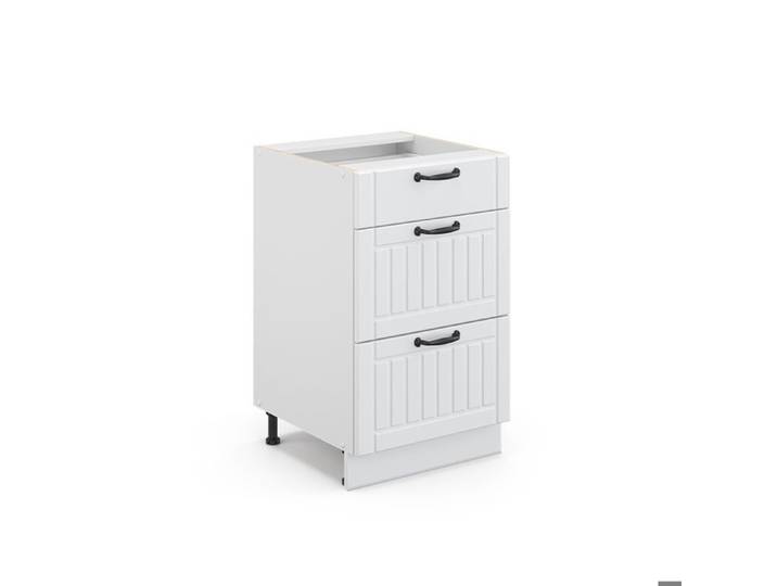Meuble cuisine Fame-Line 50cm sans PT Blanc campagne/Blanc Vicco 36024