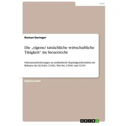 Deringer:Die eigene/ tatsächliche wirt, Sachbücher von Roman Deringer