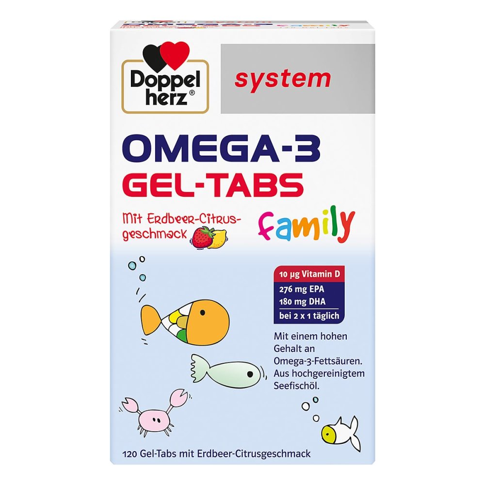 Queisser Pharma GmbH & Co. KG Doppelherz Omega-3 Gel-tabs Family Erdb.cit.system 19155834
