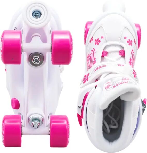 Roces Quaddy 3.0 Verstellbar Girls Rollschuhe (Weiß - 34-37)