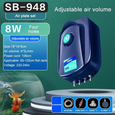 Uplift Essentials Silent Aquarium Air Pump With Adjustable Air Volume set 6