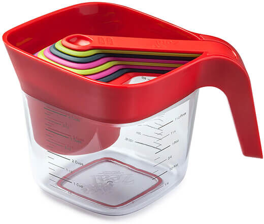 Zeal Stack & Store Measuring Set Red
