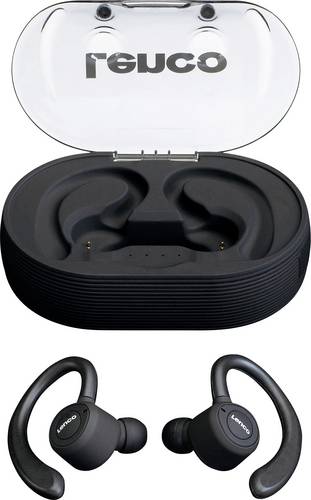 Lenco EPB-460BK In Ear Headset Bluetooth Schwarz Headset, Ohrbügel, Schweißresistent Sport