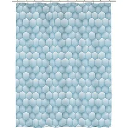 Kleine Wolke Duschvorhang PEVA Honey Wasserblau 180x200 cm