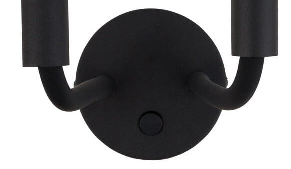 Lyora Stalactite zwarte wandlamp met 2 LED-lichten
