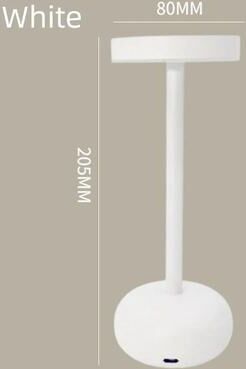 Inspired Living LumiTouch Rechargeable LED Table Lamp With 3 Color Touch Control & USB Charging white