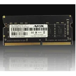 AFOX SO-DIMM DDR4 8GB 2666MHZ AFSD48FK1P (1 x 8GB, 2666 MHz, DDR4-RAM, SO-DIMM), RAM, Schwarz
