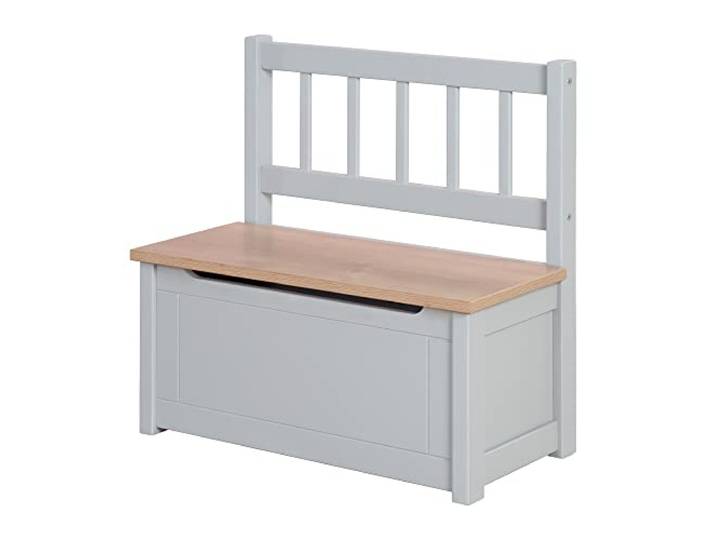 roba Kindertruhenbank Woody, Holz Natur & Taupe lackiert
