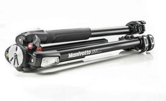 Manfrotto 055 Fotostativ, Alu, silber,