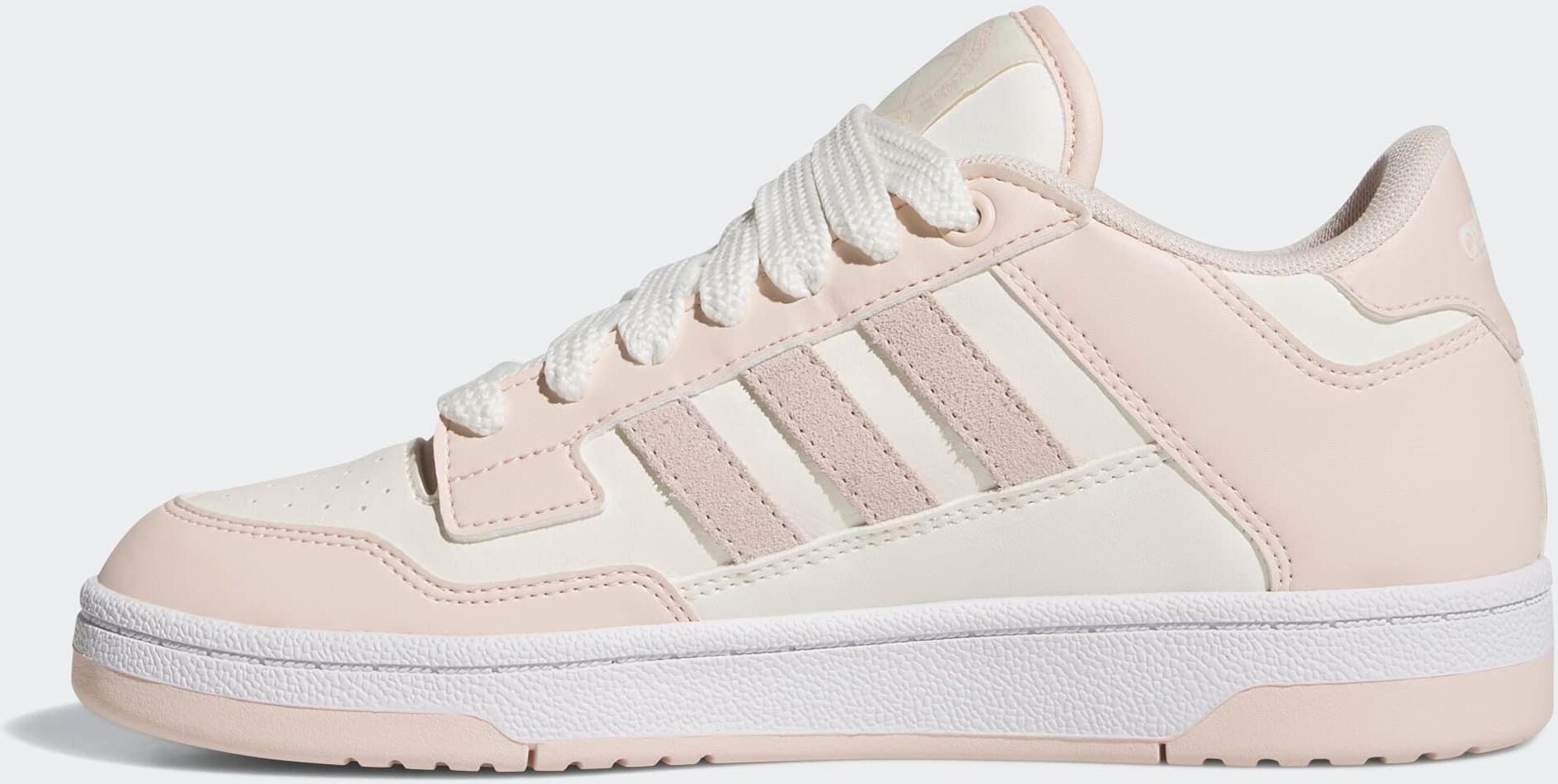 Sneaker ADIDAS SPORTSWEAR "RAPID COURT LOW", Damen, Gr. 38, rosa (wonder quartz, cloud weiß, ftwr weiß), Leder, Synthetik, Schuhe Sneaker