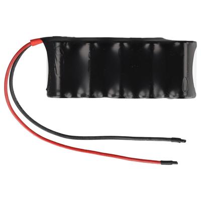 AccuCell Notleuchtenakku NiMH 6V 1800mAh F1x5 Sub-C mit 200mm Kabel einseitig ersetzt 6 V Akku