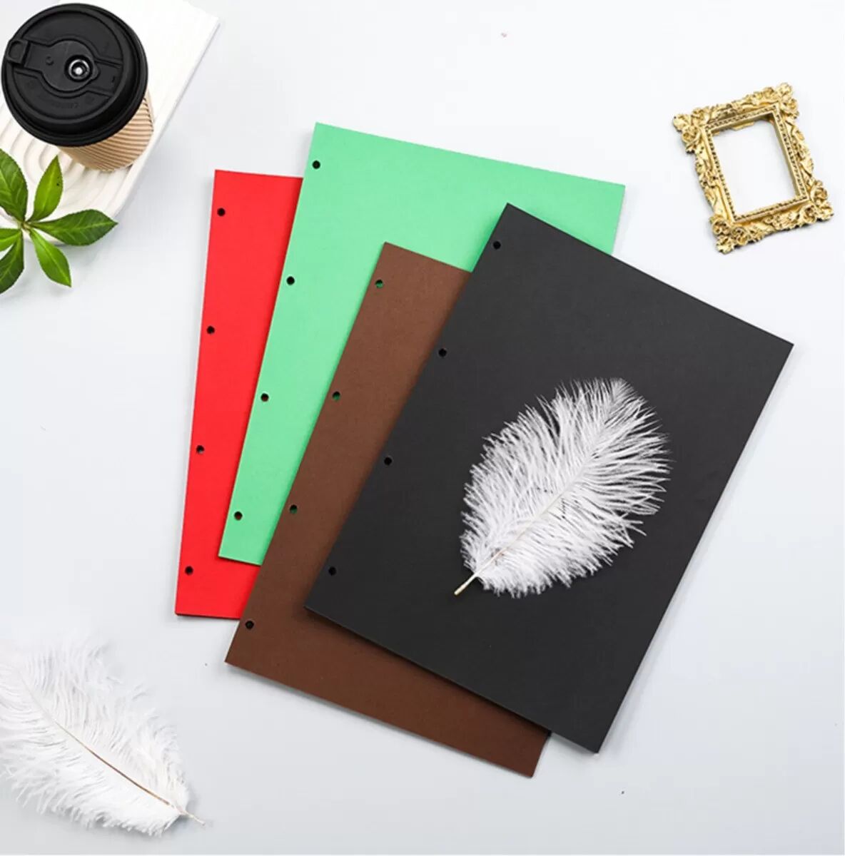INF 5er-Pack farbige Nachfüllblätter A4, 15 Blatt, 180g Karton, beidseitig beschreibbar, durchschlagfrei, drucker- und für Hellgelb