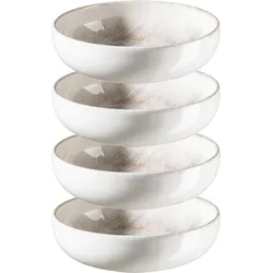 Mäser Schüssel-Set, Steinzeug Aquarellia Weiß, Lila