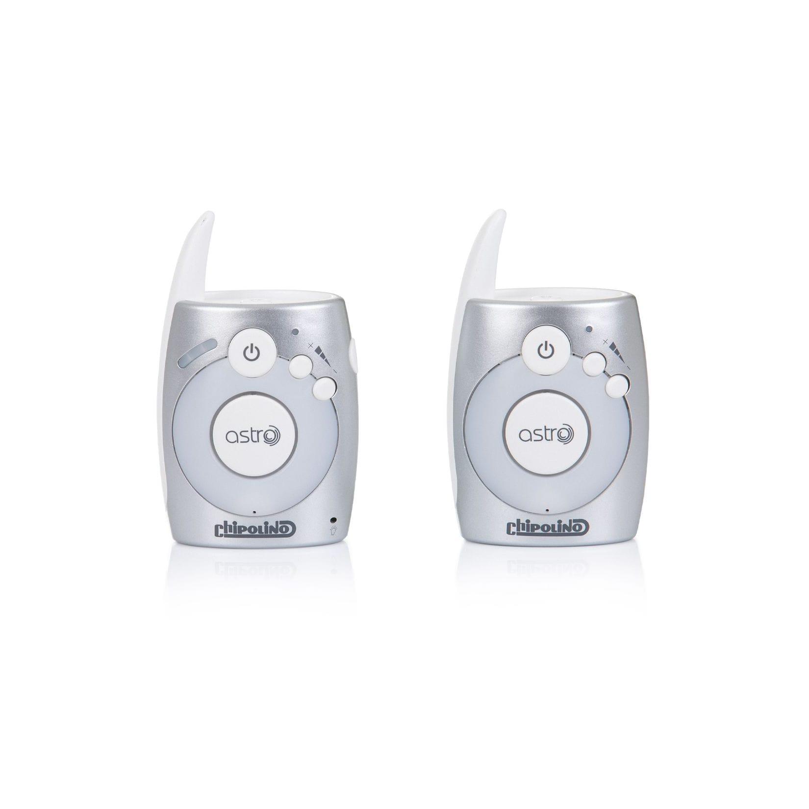 Chipolino Babyphone Astro 1,8 GHz Lautstärkeregelung, Nachtlicht, USB-Adapter silber