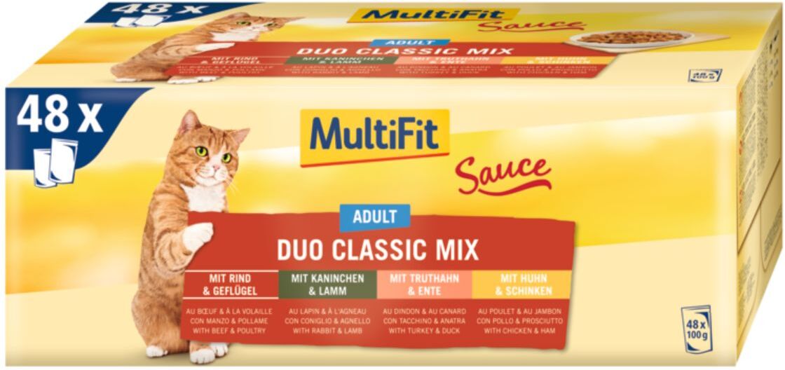 MultiFit Sauce Cat Busta Multipack 48x100G MIX CARNE