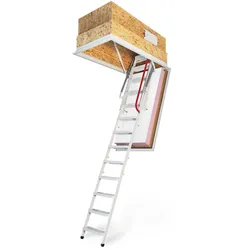 Wippro Passivhaus Dachbodentreppe Klimatec 160 Brandhemmend Lukenmaß 140x70cm