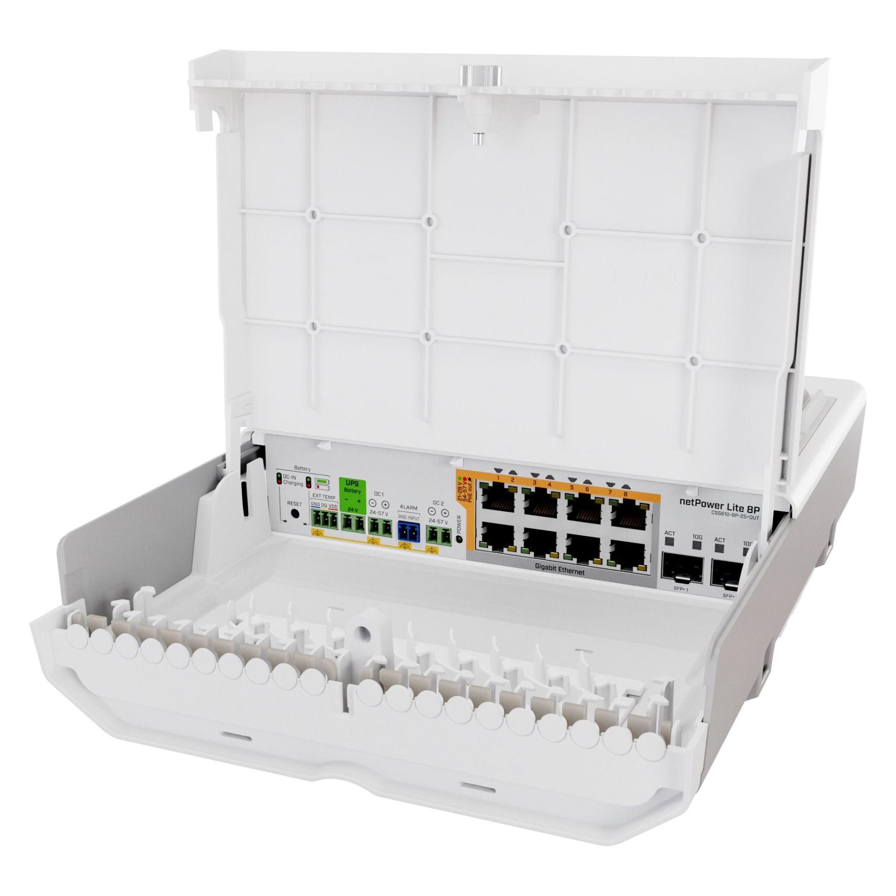 MikroTik netPower Lite 8P CSS610-8P-2S+OUT (10 Ports) (CSS610-8P-2S+OUT)