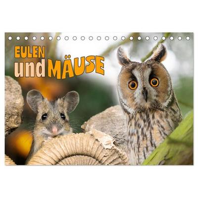 Eulen und Mäuse (Tischkalender 2027 DIN A5 quer), CALVENDO Monatskalender