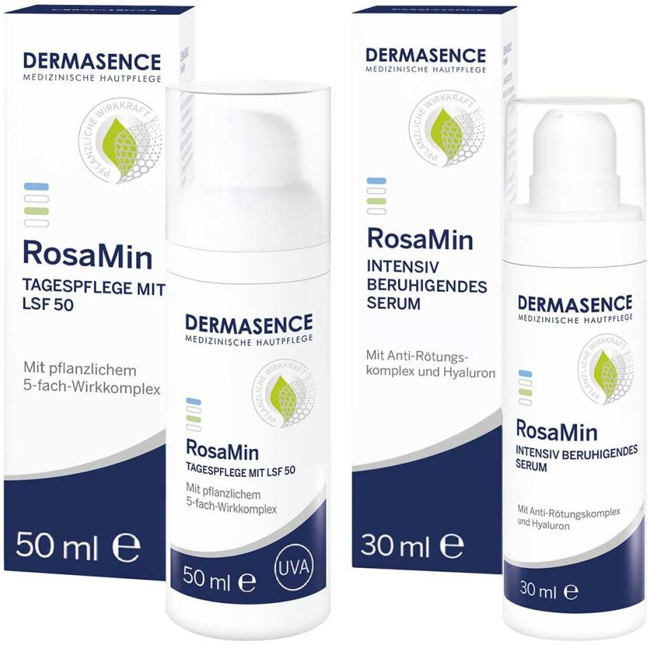 Dermasence RosaMin Tagespflege LSF50 & Dermasence Rosamin Serum 1Pck