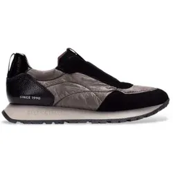 Hispanitas für Damen. HI254222 Leder Turnschuhe Kansas schwarz (38), Wohnung, Reißverschluss, Lässig
