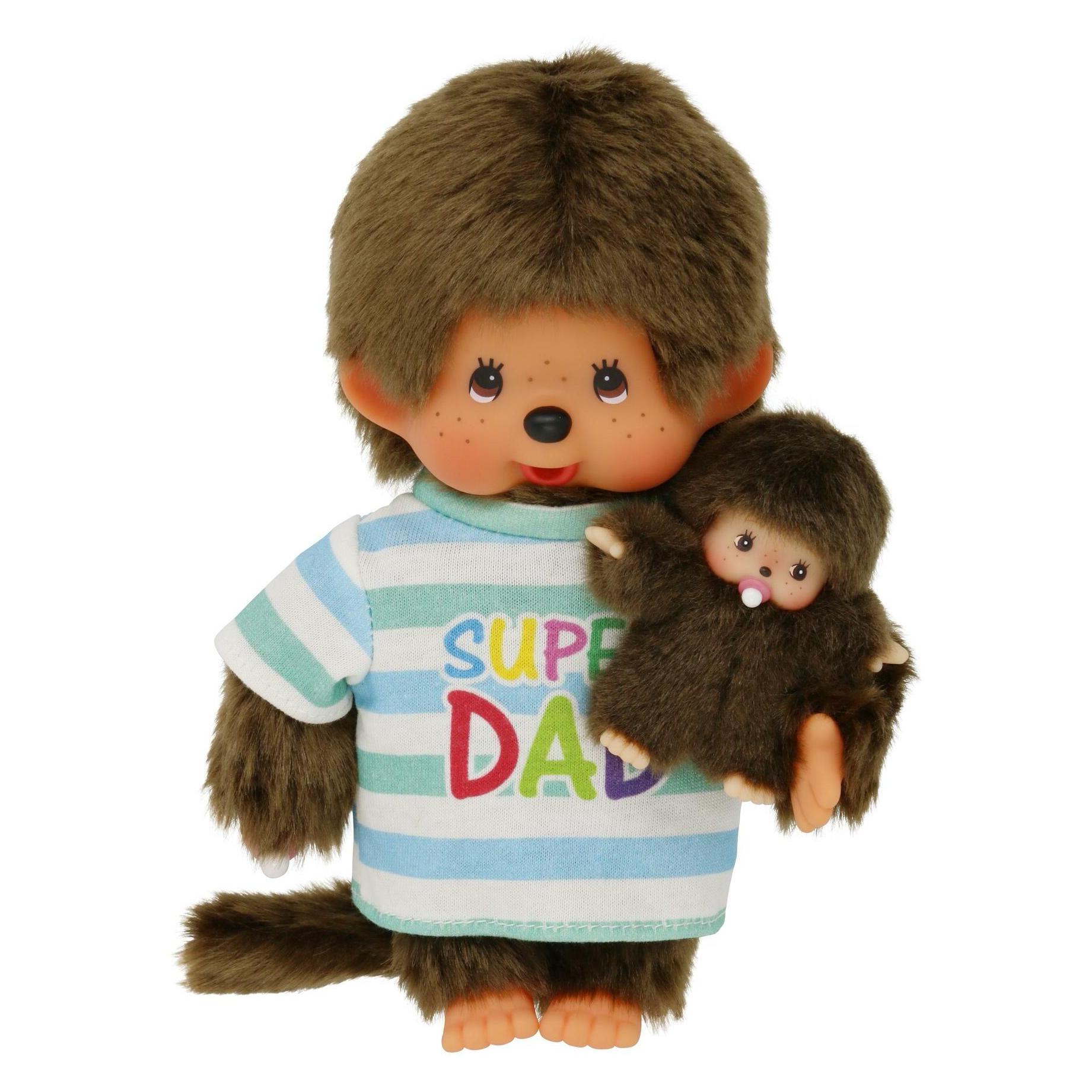 Magni Monchhichi Papa mit Kind 20cm (20 cm) (220960)