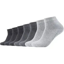 CAMANO Herren Socken Online ca-soft Quarter 7p, Größe 35-38 in Grau Grau