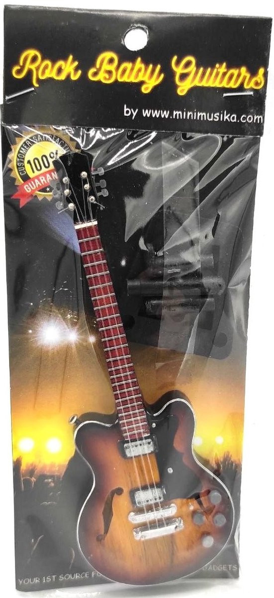 Gibson ES-330 baby miniatuur replica gitaar Joe Bonamassa - 15 cm