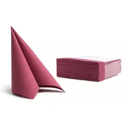Ornamensa 50 Servietten Softpoint 38x38cm bordeaux
