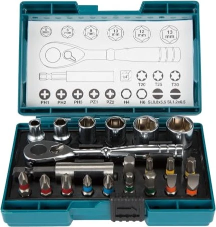 makita B-54081 Bit-Set, 21-teilig